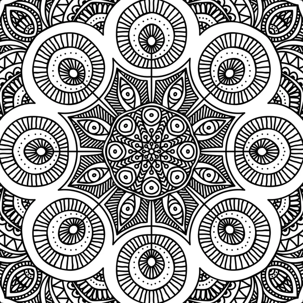 Mandala. Desenho para colorir — Vetor de Stock