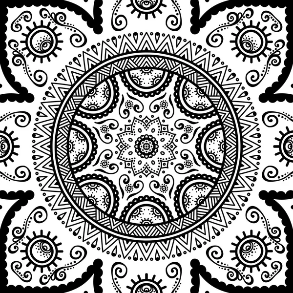 Mandala. Coloriage — Image vectorielle