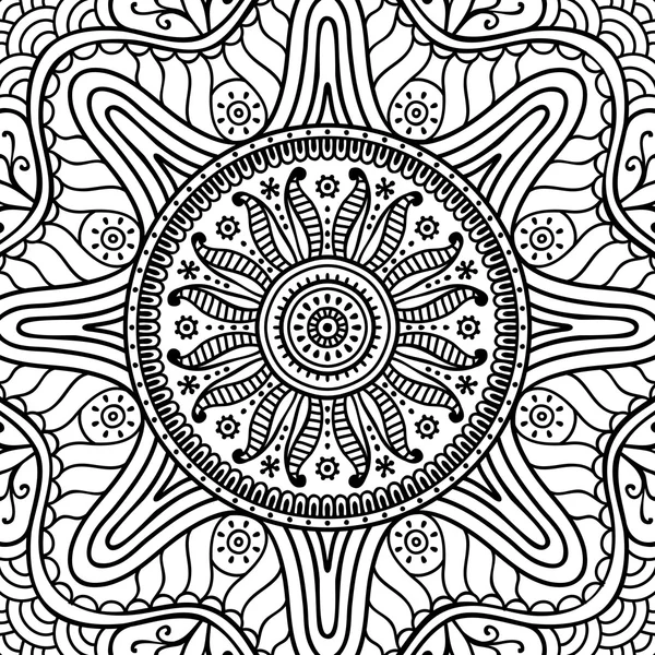 Mandala. Pagina da colorare — Vettoriale Stock