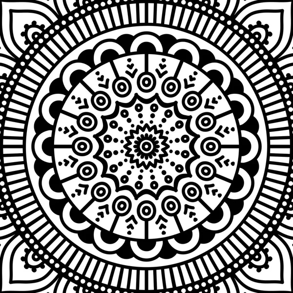 Mandala. Målarbok — Stock vektor