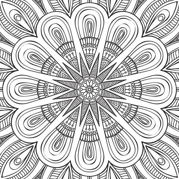 Mandala. Página para colorear — Vector de stock