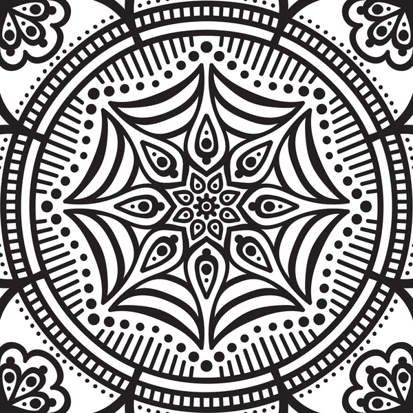 Mandala. Página para colorear — Vector de stock