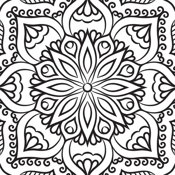 Outline Mandala Adult Coloring Book Mandala Coloring Page Decorative  Ornament Stock Vector by ©Fodorviola73 181201898