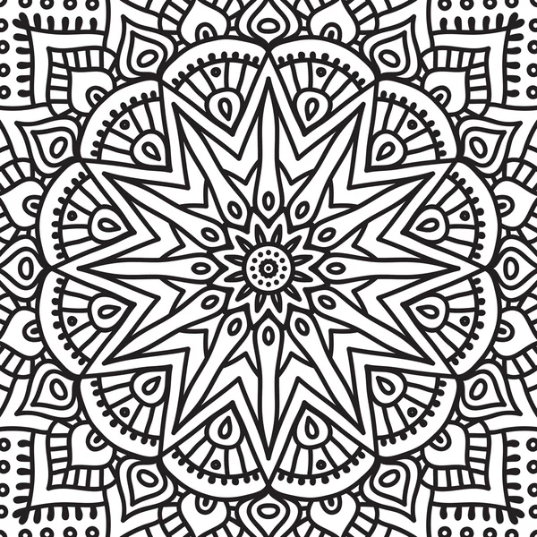 Mandala. Coloriage — Image vectorielle