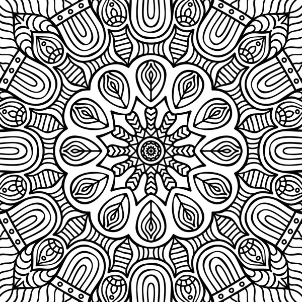 Mandala. Desenho para colorir — Vetor de Stock