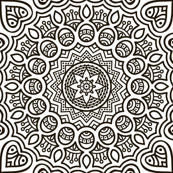 Mandala. Página para colorear — Vector de stock