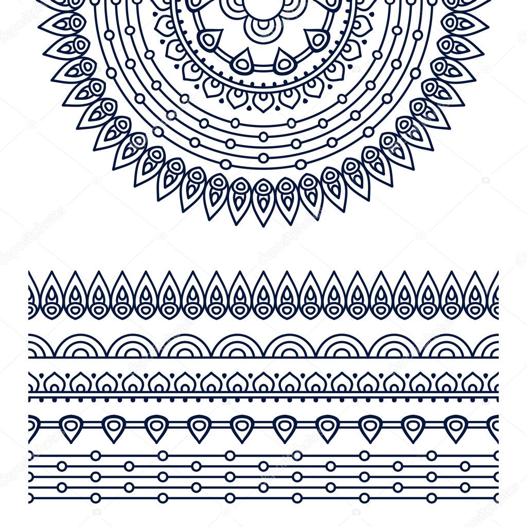 Vector ethnic mandala