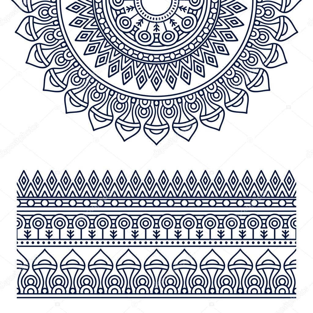 Vector ethnic mandala