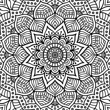 Mandala. Boyama sayfası