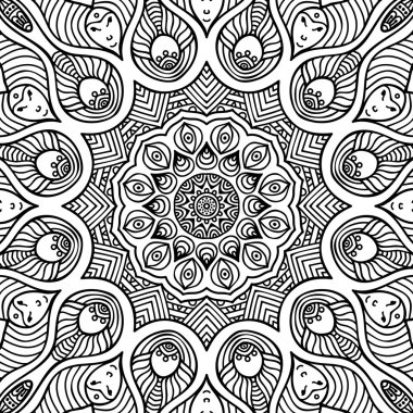 Mandala. Boyama sayfası