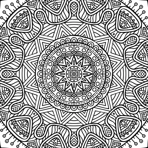 Mandala. Coloriage — Image vectorielle