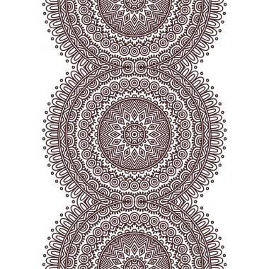 etnik çiçek seamless modeli