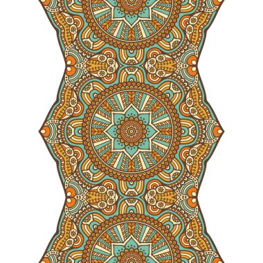 etnik çiçek seamless modeli