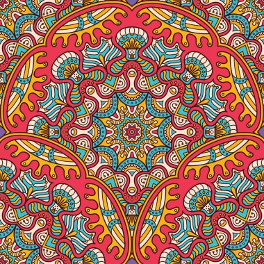 etnik çiçek seamless modeli