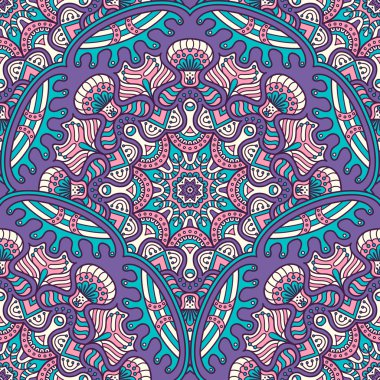 etnik çiçek seamless modeli