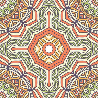 etnik çiçek seamless modeli