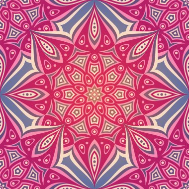 etnik çiçek seamless modeli