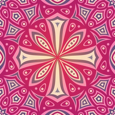 etnik çiçek seamless modeli