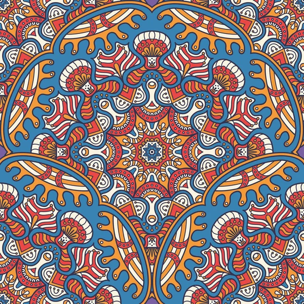 etnik çiçek seamless modeli