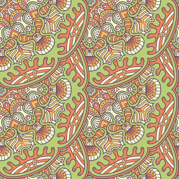 etnik çiçek seamless modeli