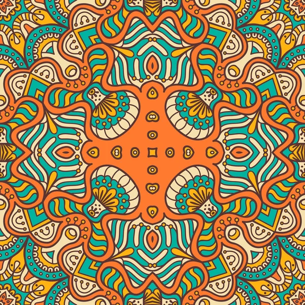 etnik çiçek seamless modeli