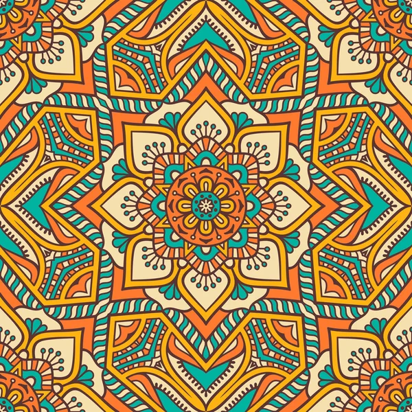 etnik çiçek seamless modeli