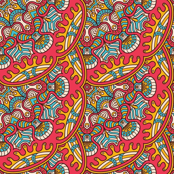 etnik çiçek seamless modeli