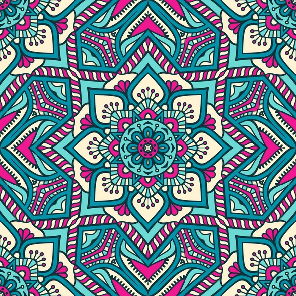 etnik çiçek seamless modeli