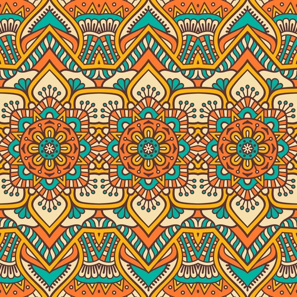 etnik çiçek seamless modeli