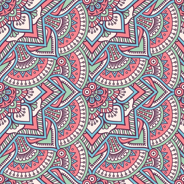 etnik çiçek seamless modeli