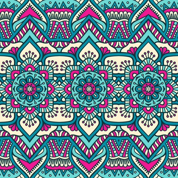 etnik çiçek seamless modeli