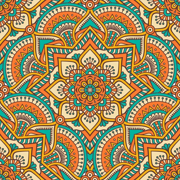 etnik çiçek seamless modeli