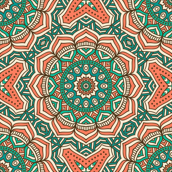 etnik çiçek seamless modeli