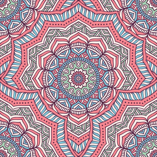 etnik çiçek seamless modeli