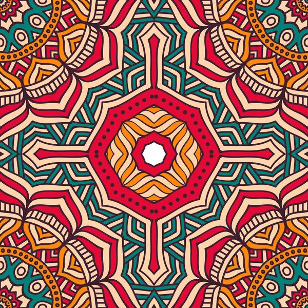 etnik çiçek seamless modeli