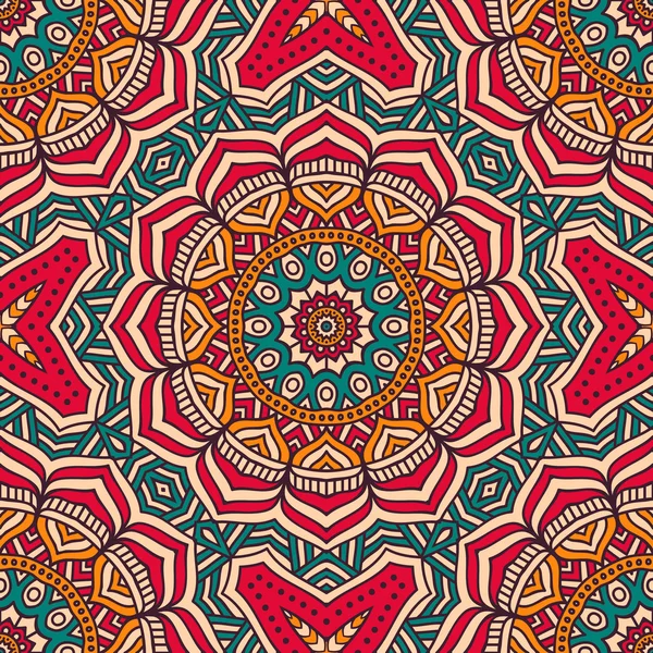 etnik çiçek seamless modeli