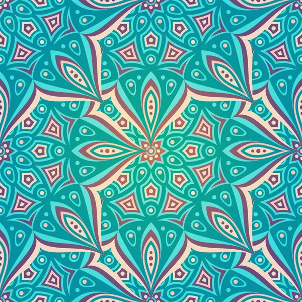 etnik çiçek seamless modeli