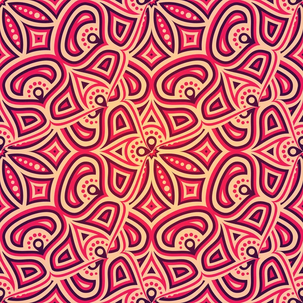 etnik çiçek seamless modeli