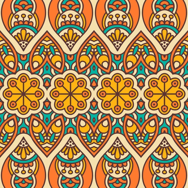 etnik çiçek seamless modeli