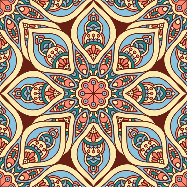 etnik çiçek seamless modeli