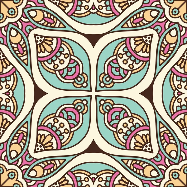 etnik çiçek seamless modeli