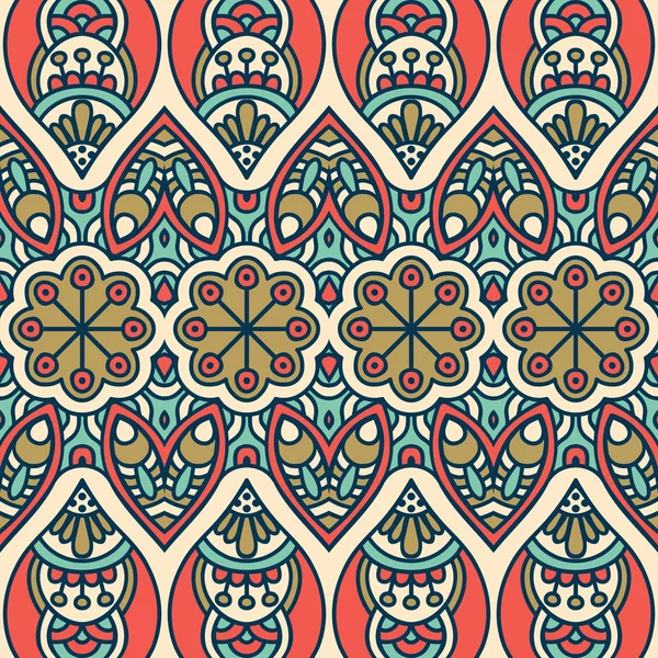 etnik çiçek seamless modeli