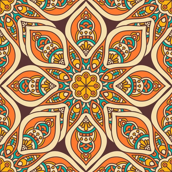 etnik çiçek seamless modeli