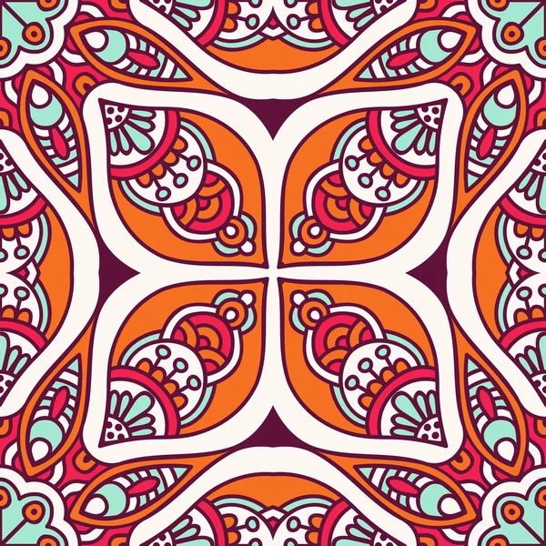 etnik çiçek seamless modeli