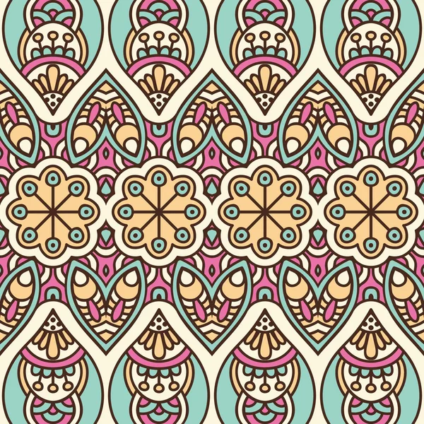 etnik çiçek seamless modeli