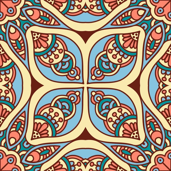 etnik çiçek seamless modeli