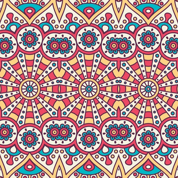 etnik çiçek seamless modeli