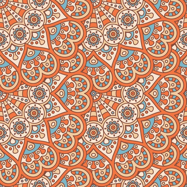 etnik çiçek seamless modeli