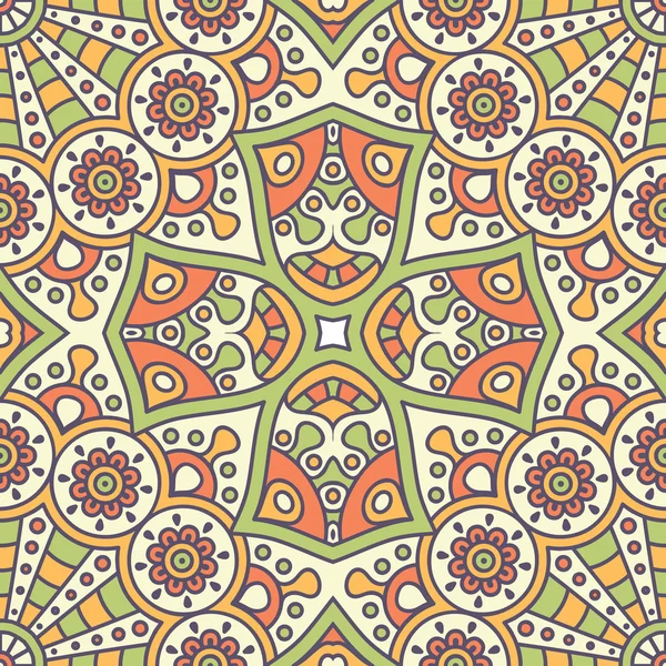 etnik çiçek seamless modeli