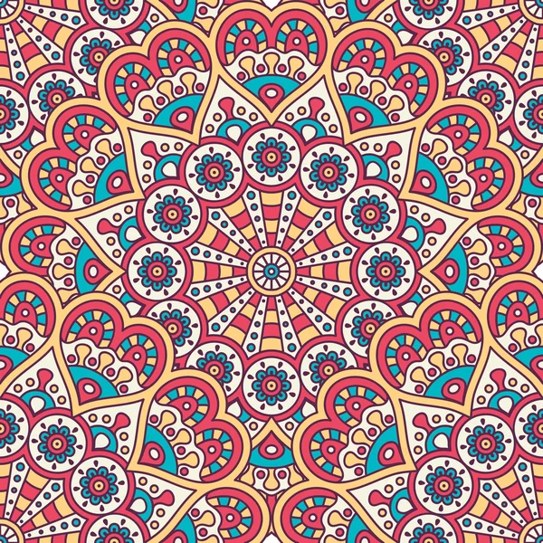 etnik çiçek seamless modeli